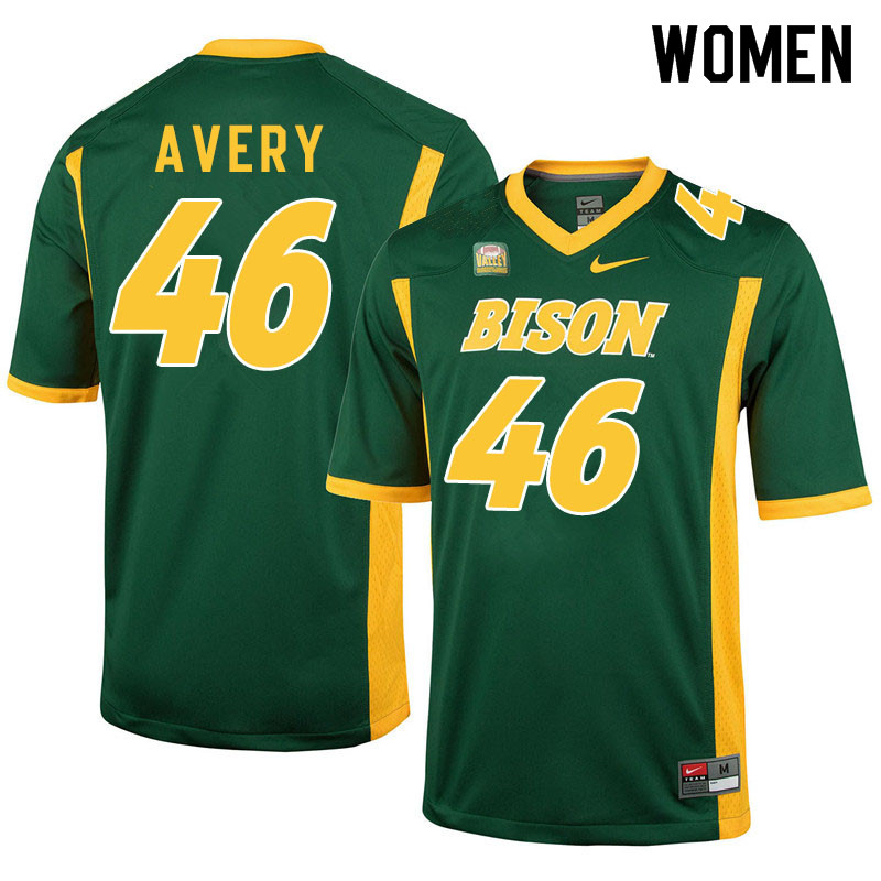 Women #46 Austin Avery North Dakota State Bison College Football Jerseys Sale-Green - Click Image to Close